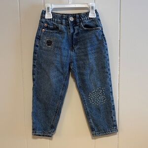 Zara Toddler Denim Jeans with Patchwork